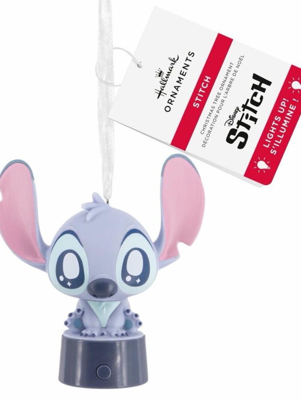 Hallmark Disney Stitch with Light Christmas Ornament NWT